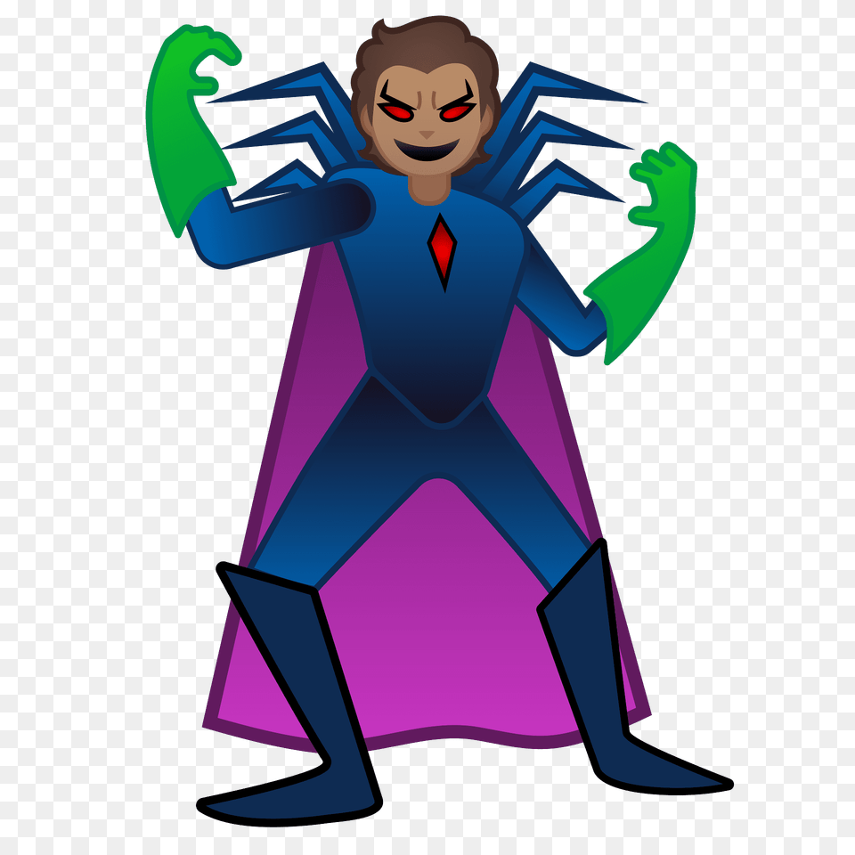 Supervillain Emoji Clipart, Costume, Cape, Clothing, Person Free Png Download
