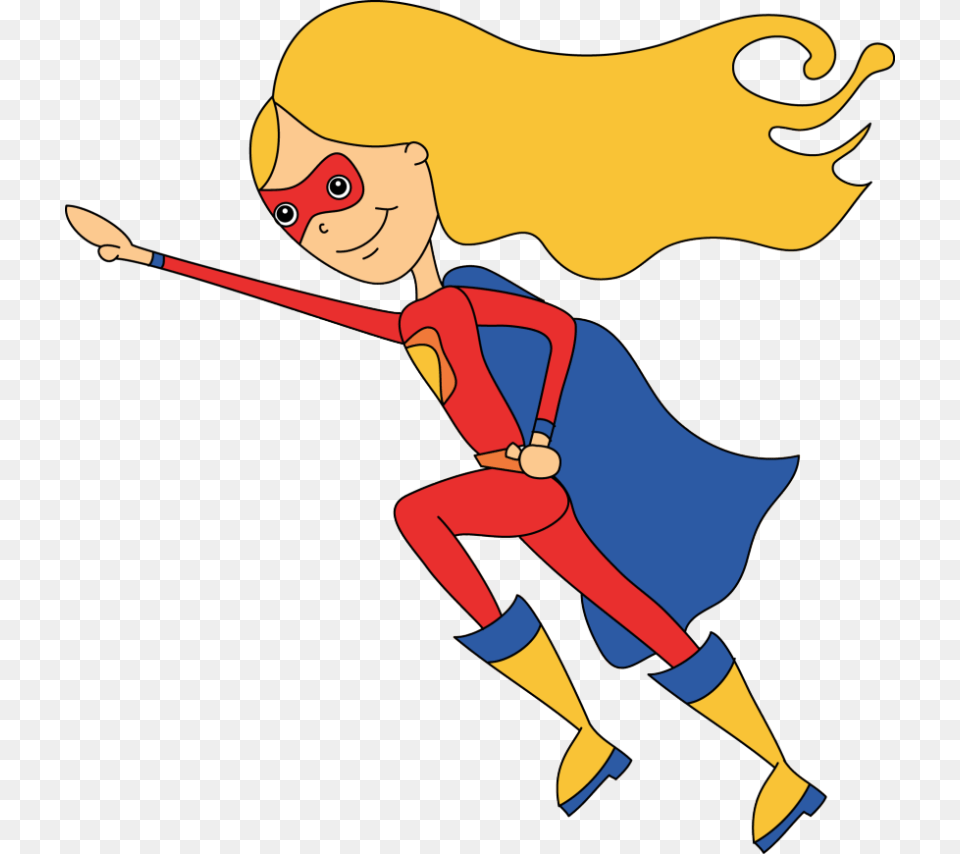 Superwoman Clipart, Person, Cartoon, Face, Head Png Image