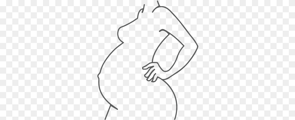 Supplements For Pregnant Women Pregnant Woman Drawing Easy, Silhouette, Stencil Free Png Download