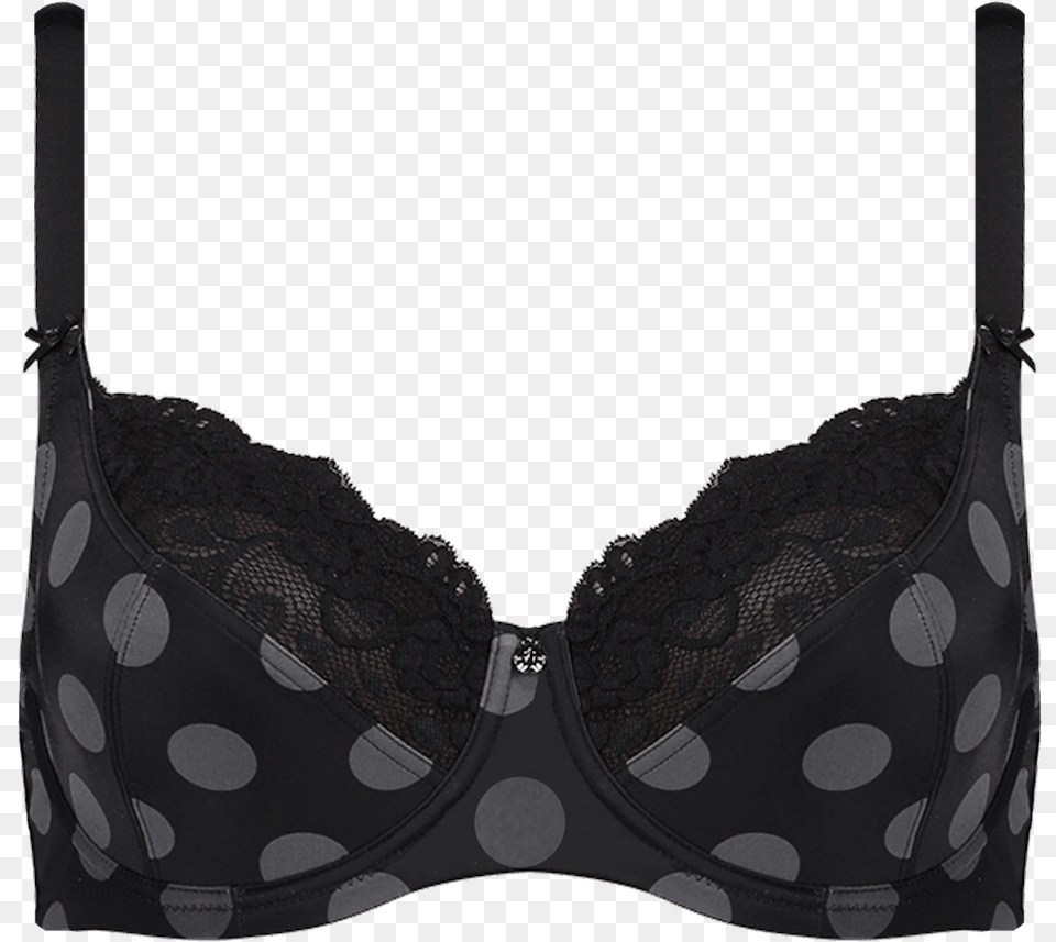 Support Dots Black Amp Charcoal Set Setd04 2080blackcharcoal Missya Bras Amp Tops Dorrit Bra Fill Basis Black, Clothing, Lingerie, Underwear Free Png Download