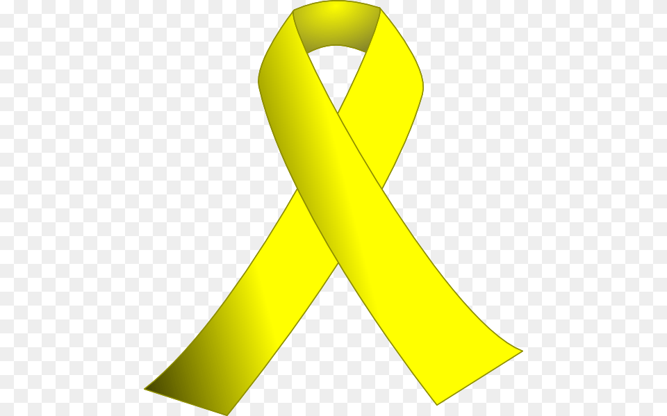 Support Drawing Yellow Ribbon Yellow Ribbon Transparent Background, Rocket, Weapon, Accessories, Formal Wear Free Png Download