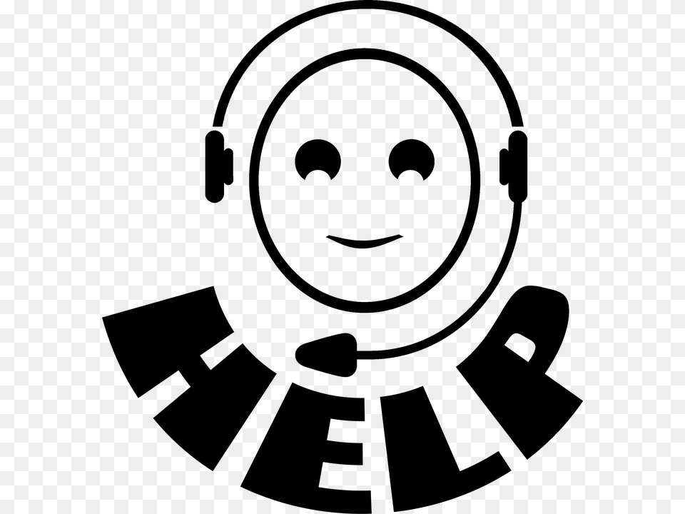 Support Help Call Center Headset Service Call Center Headset Cartoon, Astronomy, Moon, Nature, Night Free Transparent Png