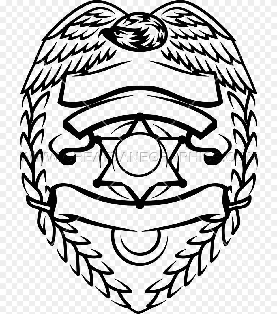 Support Police Badge Production Ready Artwork For T Shirt Printing, Emblem, Symbol, Logo Png