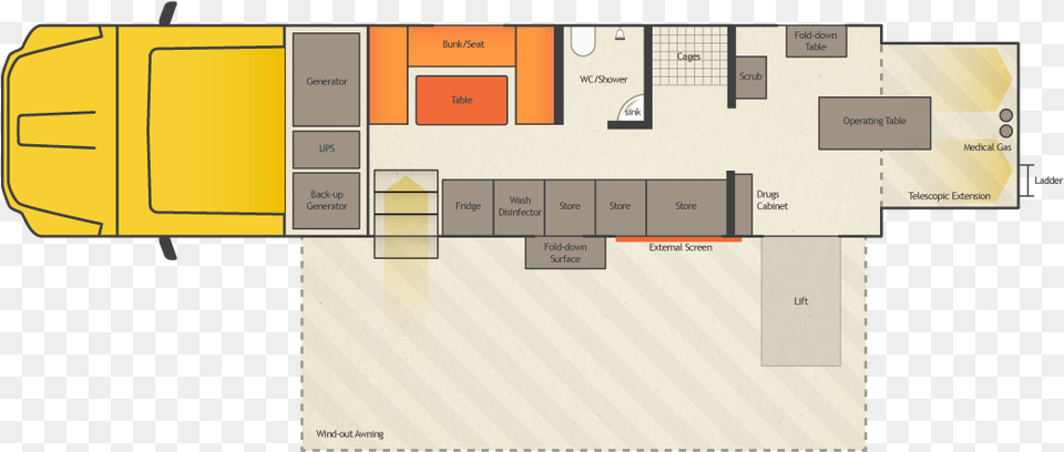 Support Truck Layout Zetros 2733 Mercedes 6, Diagram, Floor Plan, Chart, Plan Png