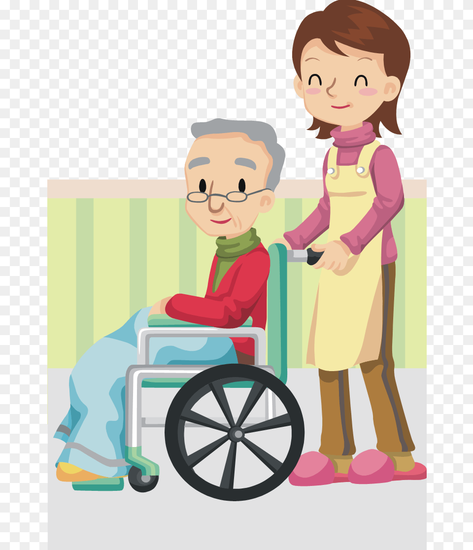 Support Your Parents Financially, Furniture, Chair, Wheel, Person Free Png Download