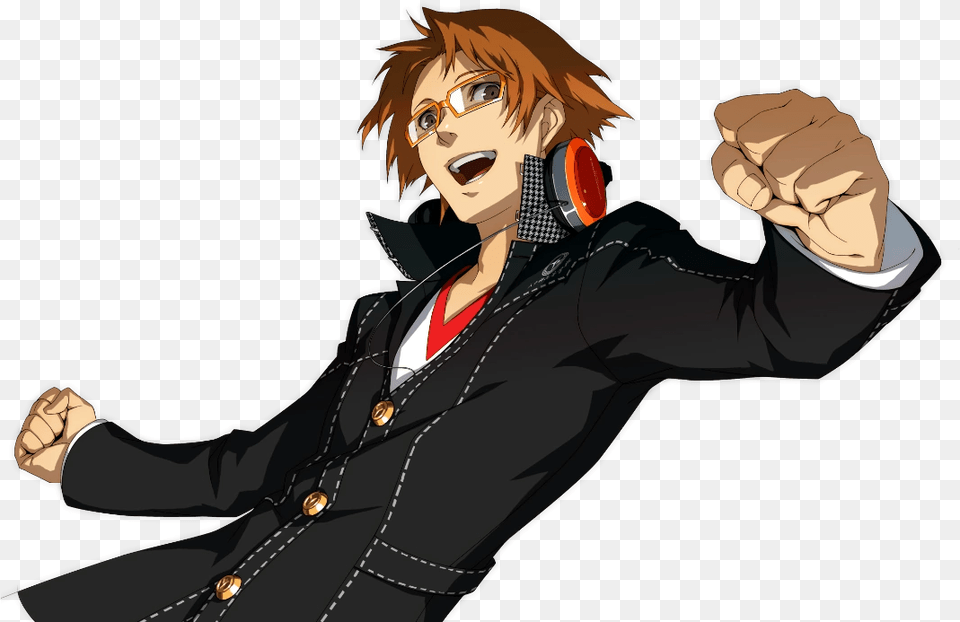 Supporting That Yusuke Is Straight Not Sponsored By Persona 4 Yosuke Hanamura, Adult, Person, Man, Male Png Image