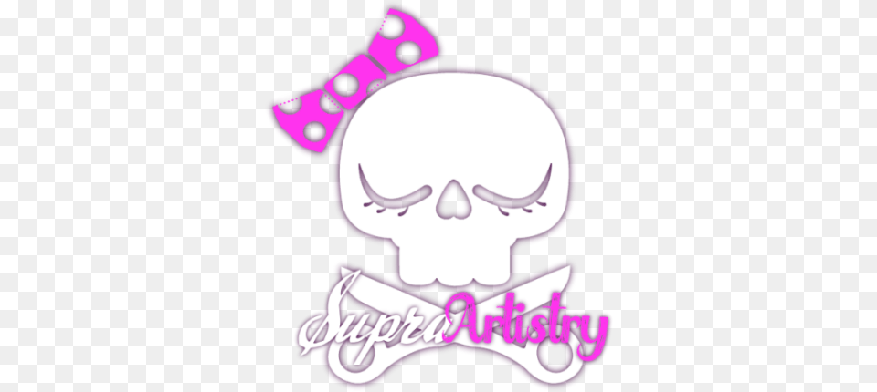 Supra Artistry Hair U0026 Make Up Expertise With A Personal Touch Skull, Purple, Sticker, Baby, Person Png Image