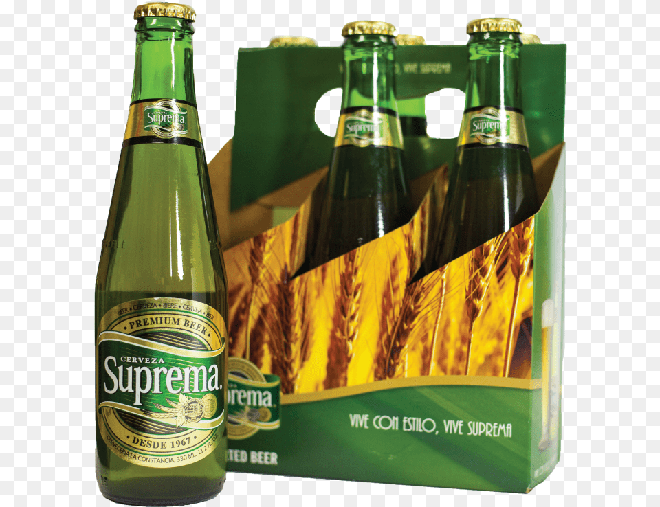 Suprema Btl Pk Suprema Beer, Alcohol, Beer Bottle, Beverage, Bottle Free Png Download