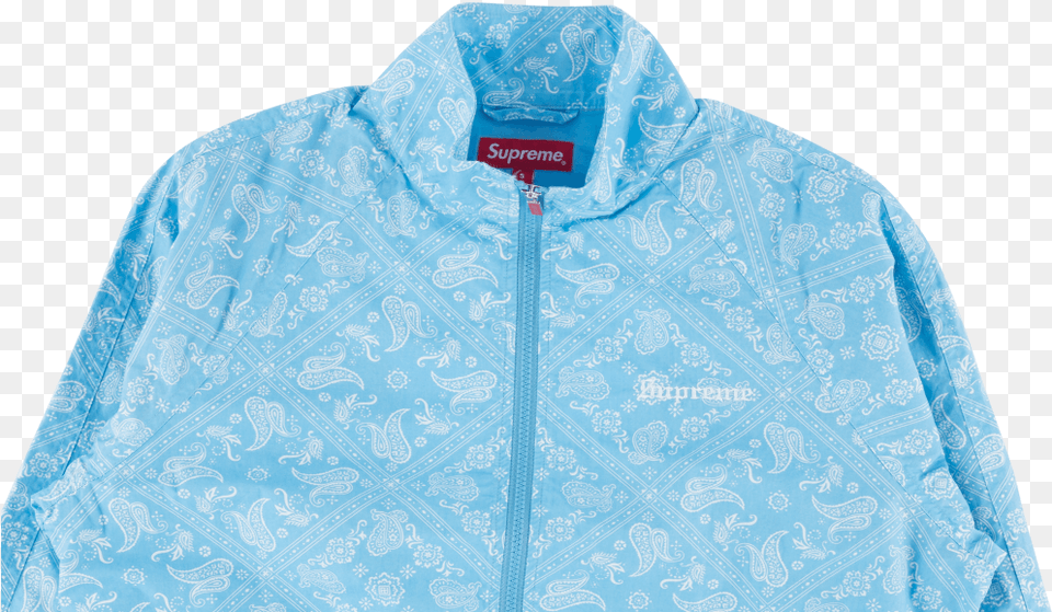 Supreme Bandana Coach Jacket, Clothing, Coat, Shirt Free Png Download