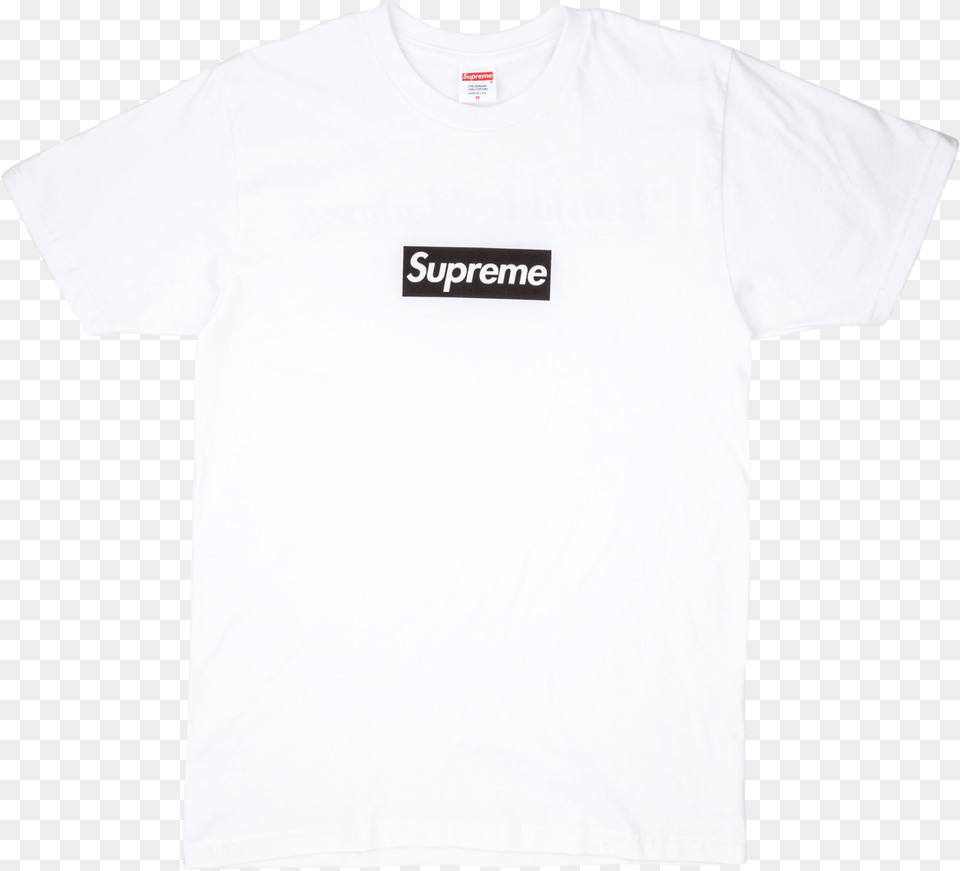 Supreme Black Logo Box White T Shirt, Clothing, T-shirt Free Png Download