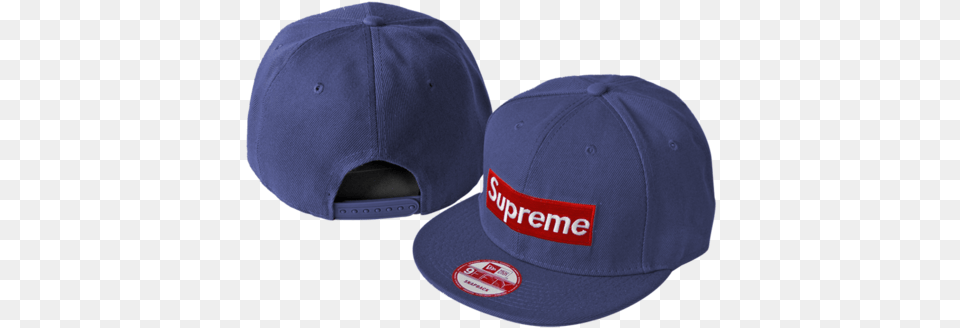 Supreme Box Logo Cap Snapback Blue Sb Supreme Bogo Snapback, Baseball Cap, Clothing, Hat Free Png Download