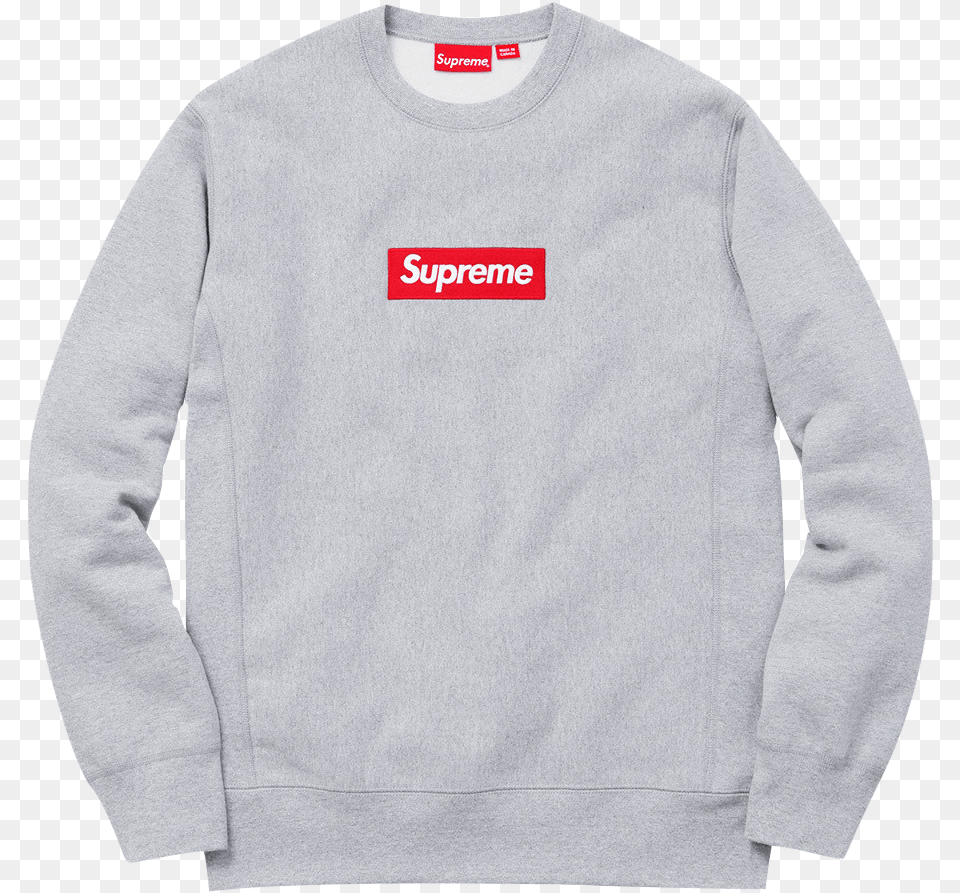 Supreme Box Logo Crewneck Supreme S Logo Crewneck, Clothing, Knitwear, Sweater, Sweatshirt Png Image