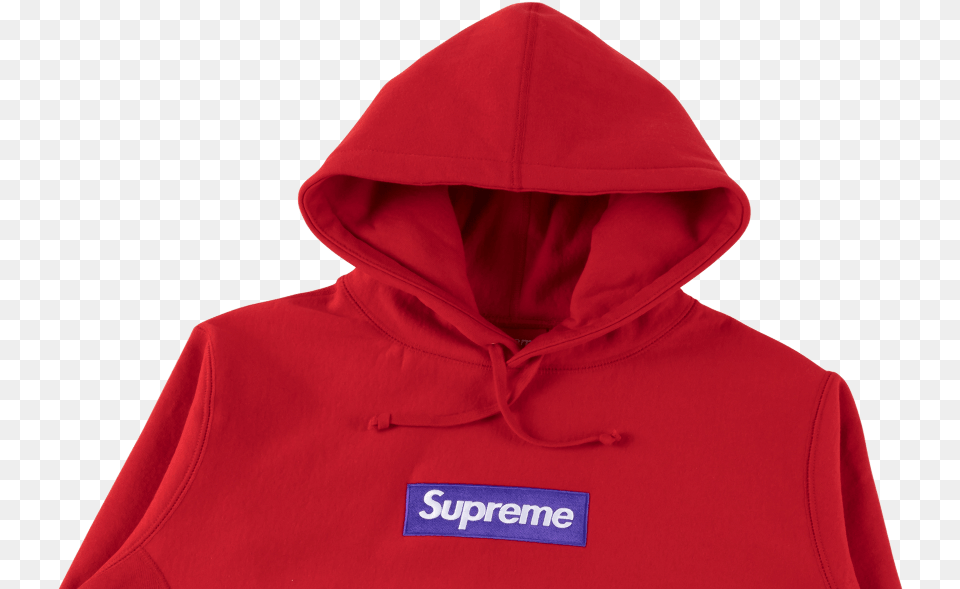 Supreme Box Logo Hoodie, Clothing, Hood, Knitwear, Sweater Free Png Download