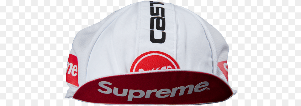 Supreme Castelli Cycling Cap White For Baseball, Baseball Cap, Clothing, Hat Free Transparent Png