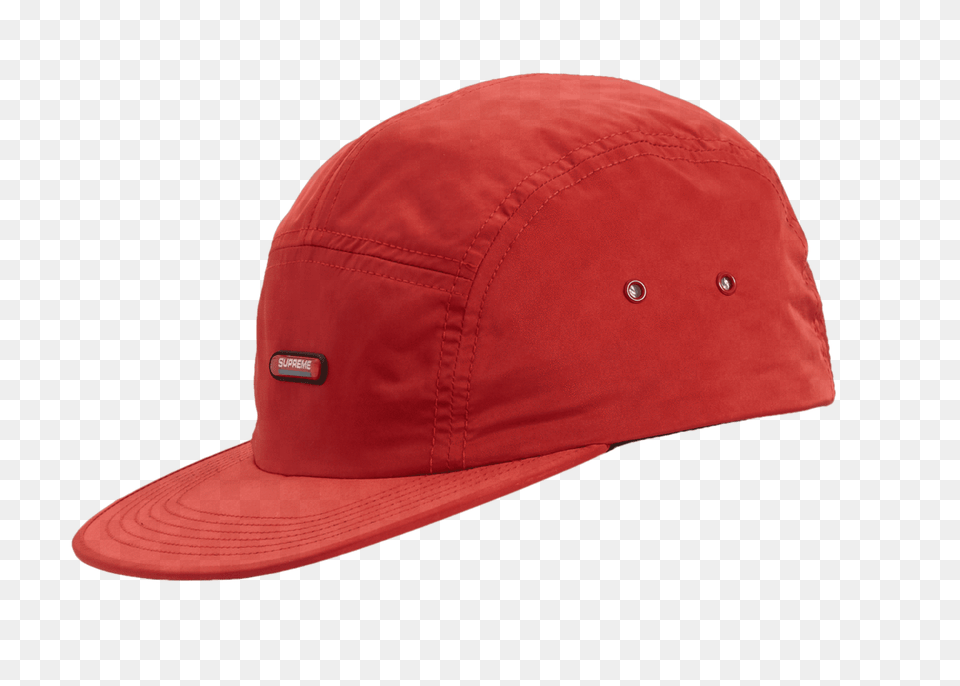 Supreme Clear Patch Camp Cap Red Original Grail, Baseball Cap, Clothing, Hat Free Transparent Png