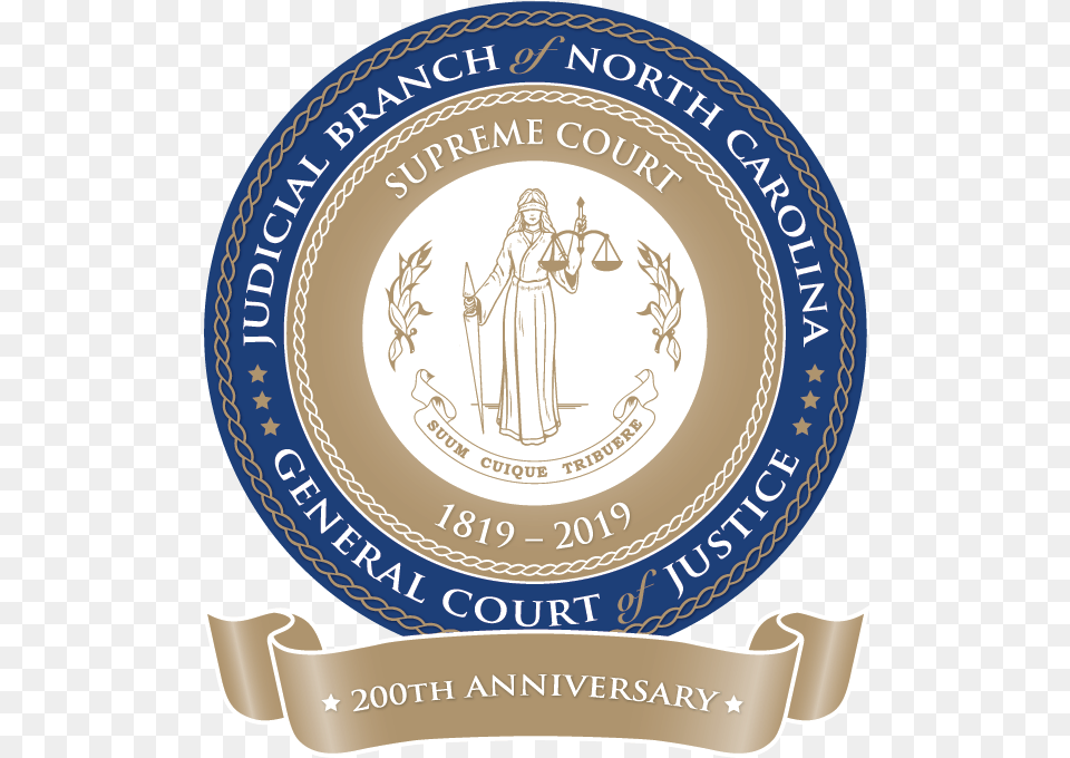 Supreme Court 200th Anniversary Seal Emblem, Adult, Person, Female, Woman Png Image