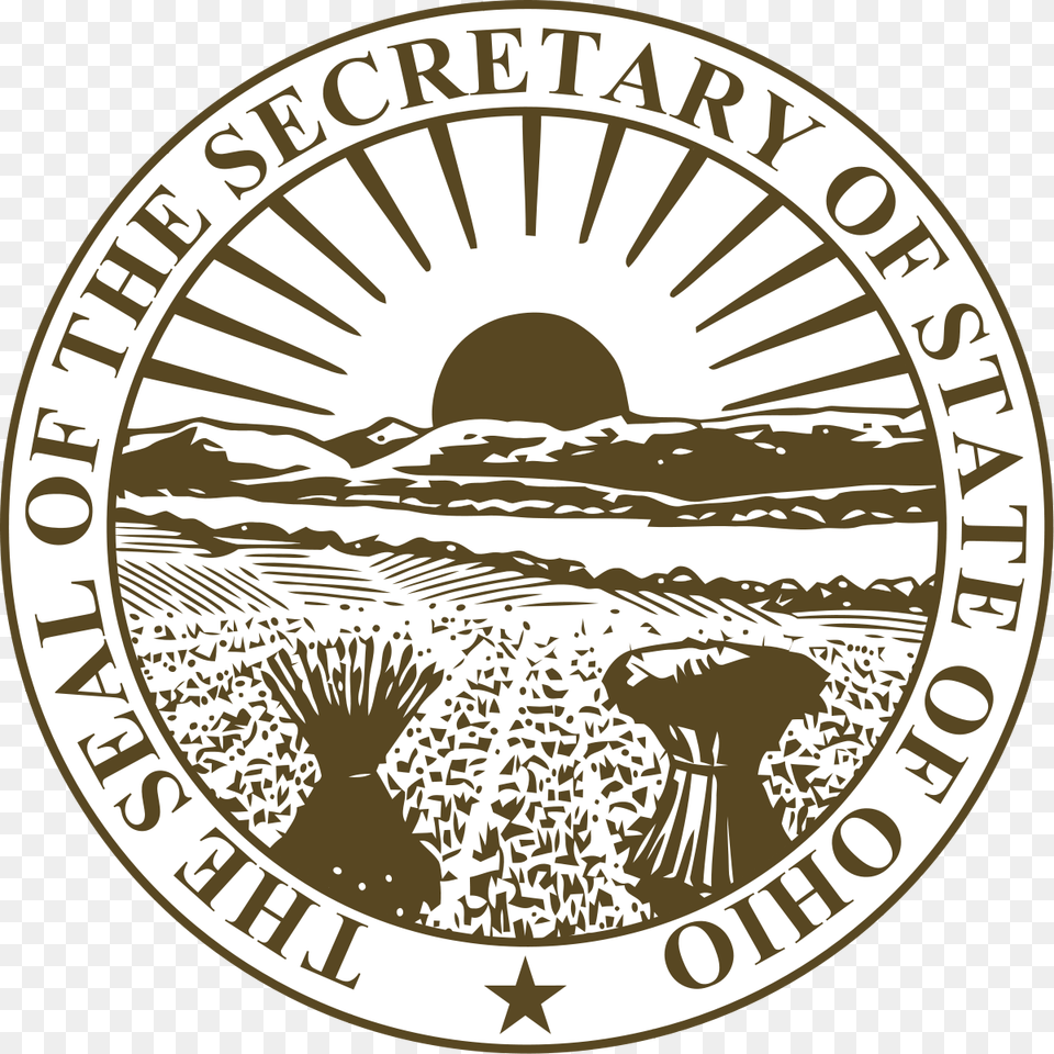 Supreme Court Of Ohio Logo, Badge, Symbol, Disk, Emblem Png Image