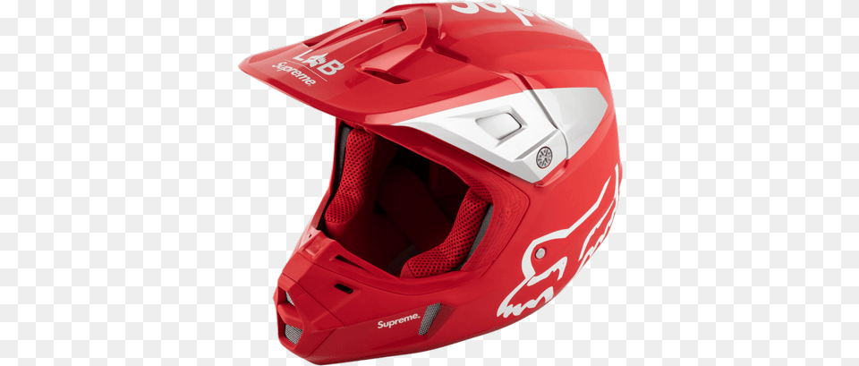 Supreme Fox Racing V2 Helmet Quotss Casco Supreme Fox, Crash Helmet, Clothing, Hardhat Free Transparent Png