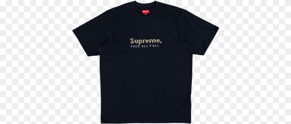 Supreme Gold Bars Tee Ss Active Shirt, Clothing, T-shirt Png