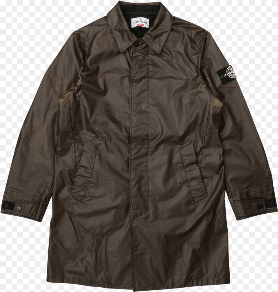 Supreme Heat Reactive Trench Jacket Ss 16 Stone Island, Clothing, Coat, Overcoat Free Png