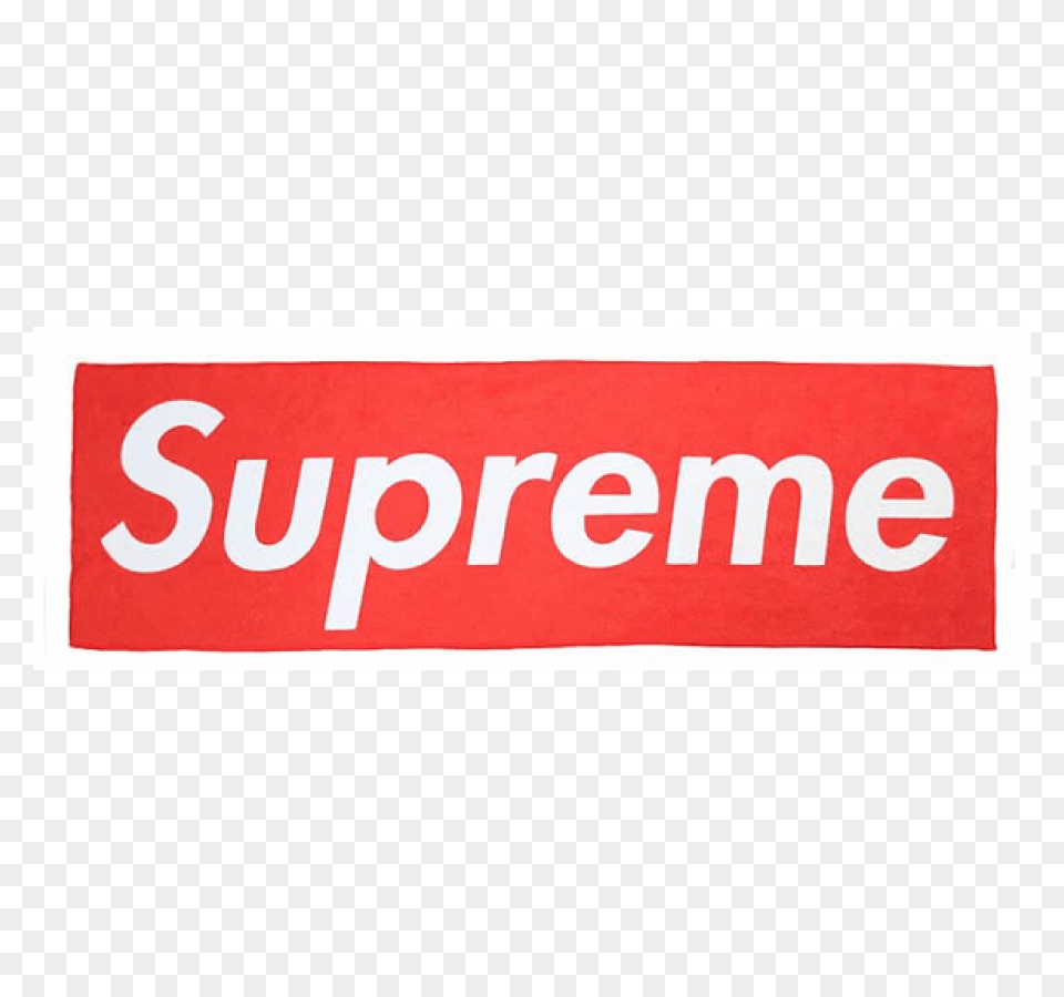 Supreme Logo Beach Towel Red Free Png