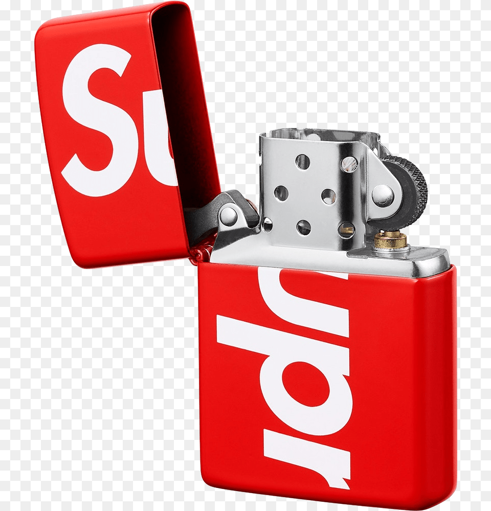 Supreme Logo Zippo Red, Lighter Png