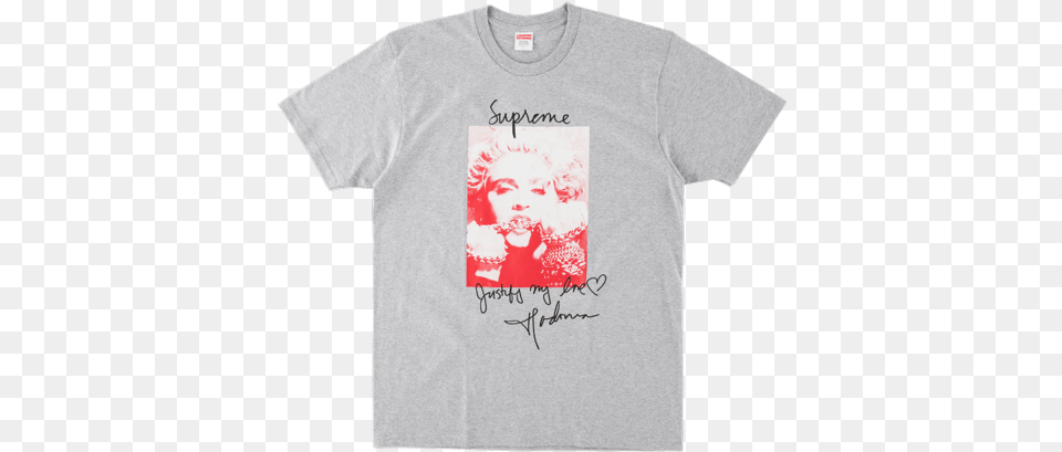 Supreme Madonna Tee Ss Supreme Madonna Terra Cotta, Clothing, T-shirt, Baby, Person Png