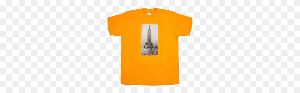 Supreme Mike Kelley Empire State Building Tee, Clothing, Shirt, T-shirt Free Png
