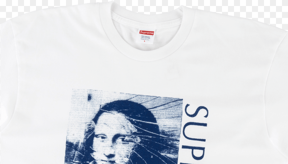 Supreme Mona Lisa Tee, Clothing, T-shirt, Shirt, Adult Png Image