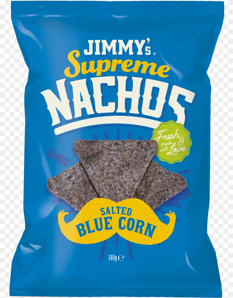 Supreme Nachos Salted Blue Corn 140g Blue Corn, Bread, Food, Snack Free Png Download