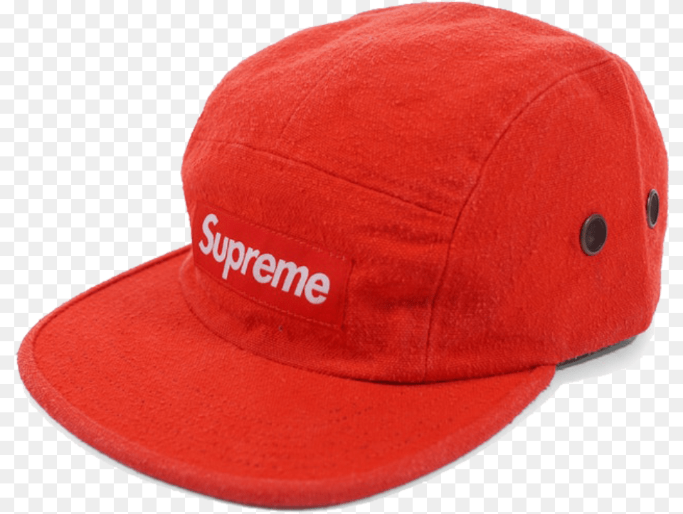 Supreme Napped Canvas Camp Cap Red Baseball Cap, Baseball Cap, Clothing, Hat Free Transparent Png