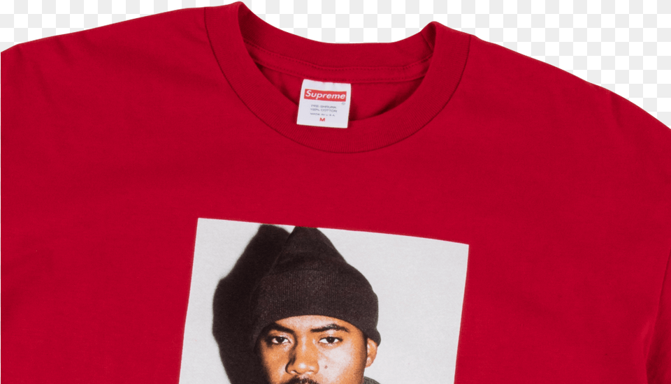 Supreme Nasty Nas Tee Sweater, T-shirt, Cap, Clothing, Hat Free Png Download