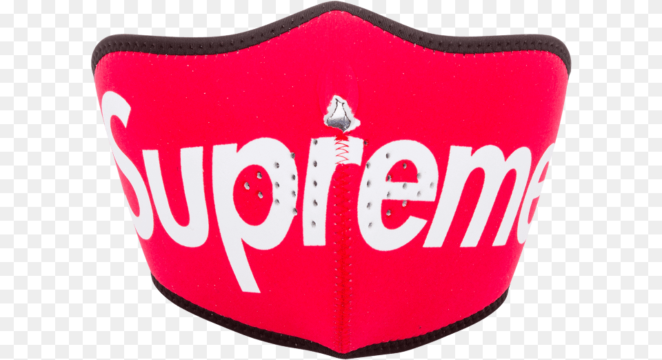 Supreme Neoprene Face Mask Photo Supreme Face Mask, Accessories, Logo, Clothing, Hat Png