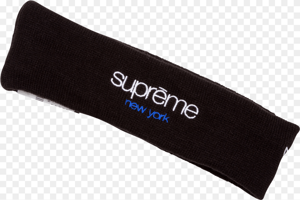 Supreme New Era Classic Logo Headband One Size Black Label, Accessories, Strap Png Image