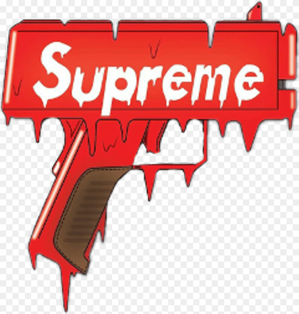 Supreme Pistola Logo Supreme Hd, Firearm, Weapon, Toy, Water Gun Free Png Download