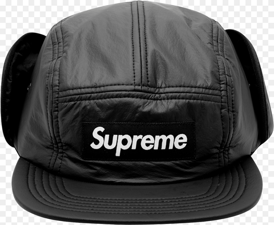 Supreme Primaloft Earflap Camp Cap Fw Supreme, Baseball Cap, Clothing, Hat, Helmet Png