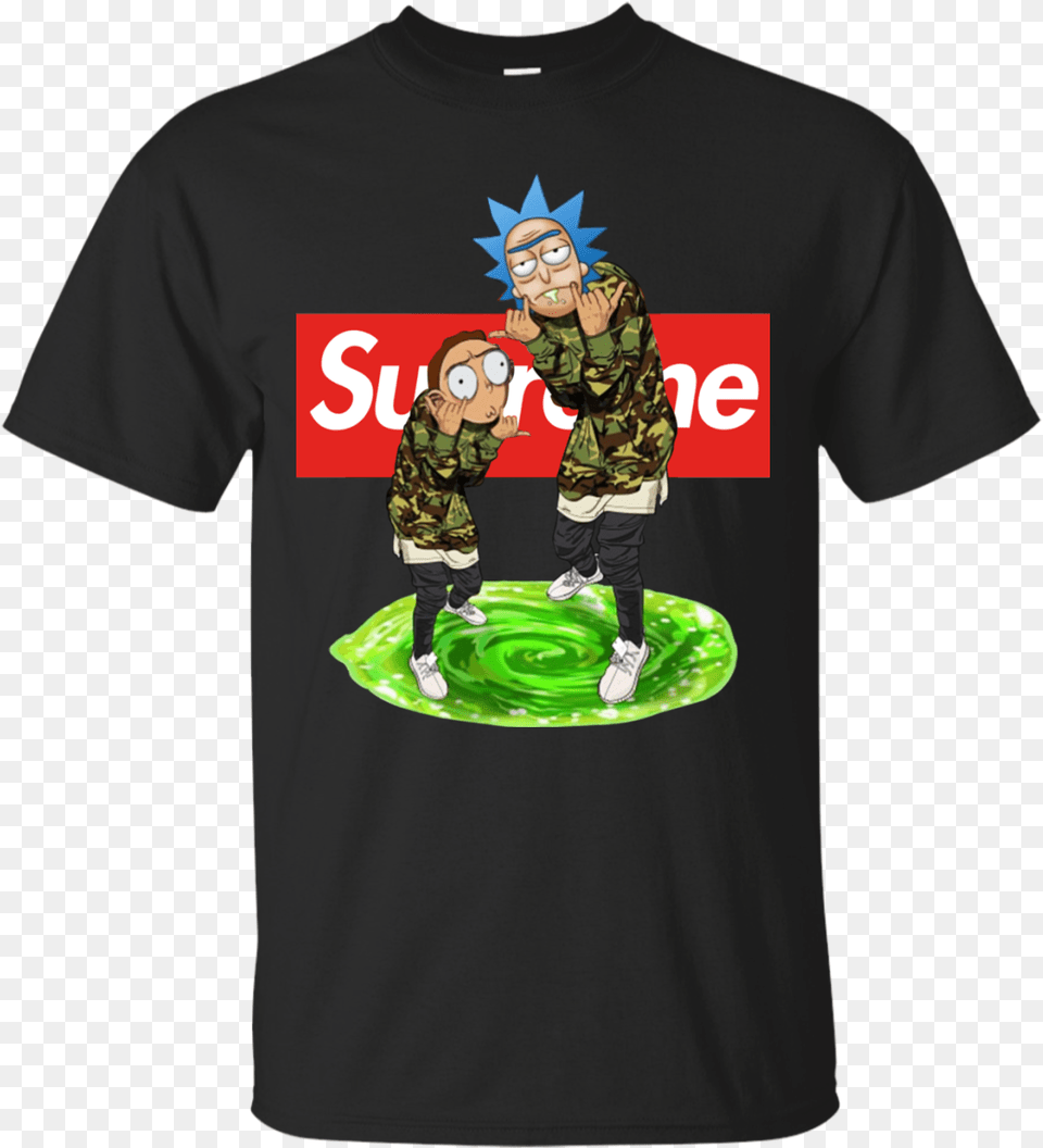Supreme Rick And Morty, T-shirt, Clothing, Boy, Child Free Transparent Png