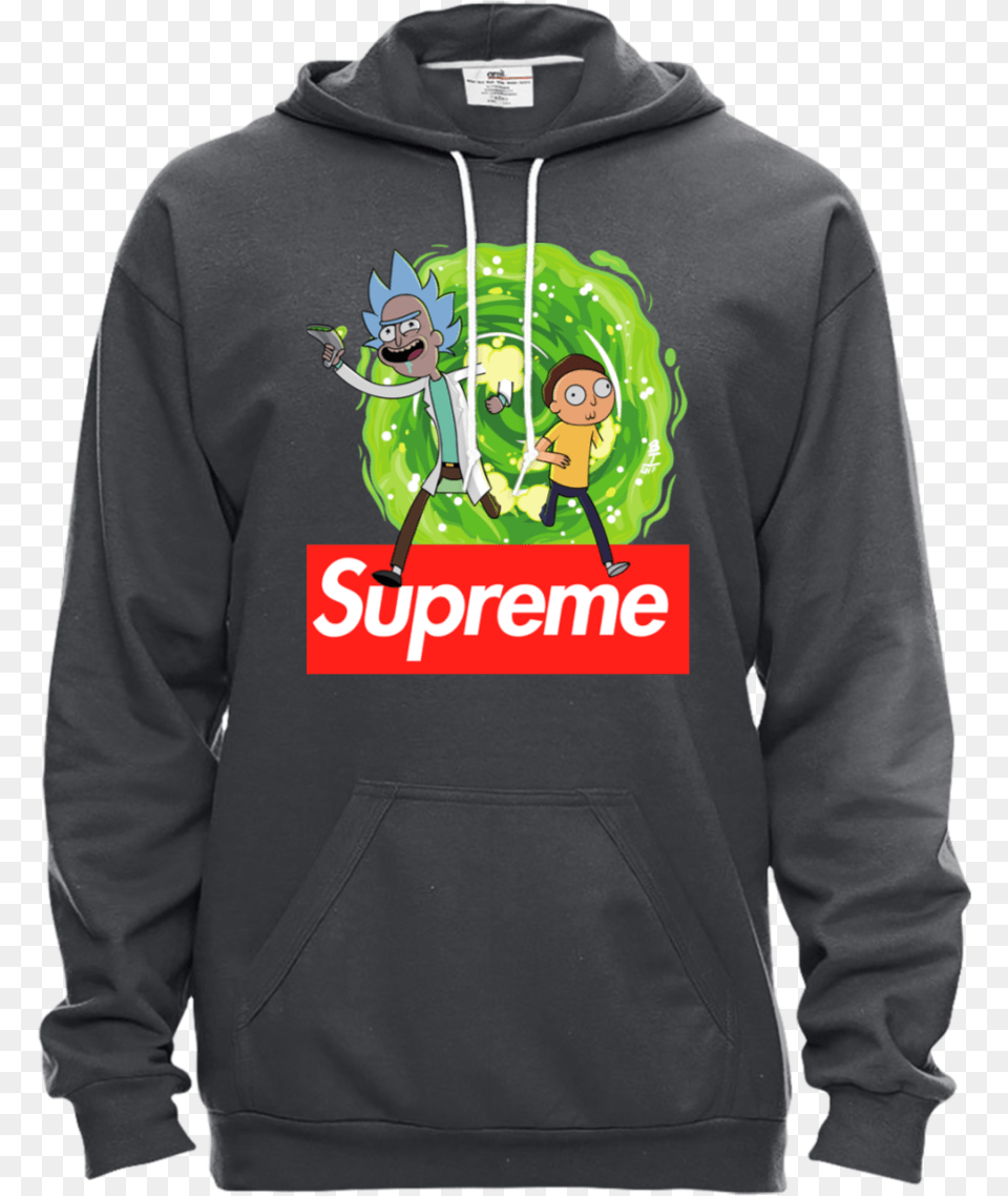 Supreme Rick And Morty Hoodie, Sweatshirt, Sweater, Knitwear, Clothing Png