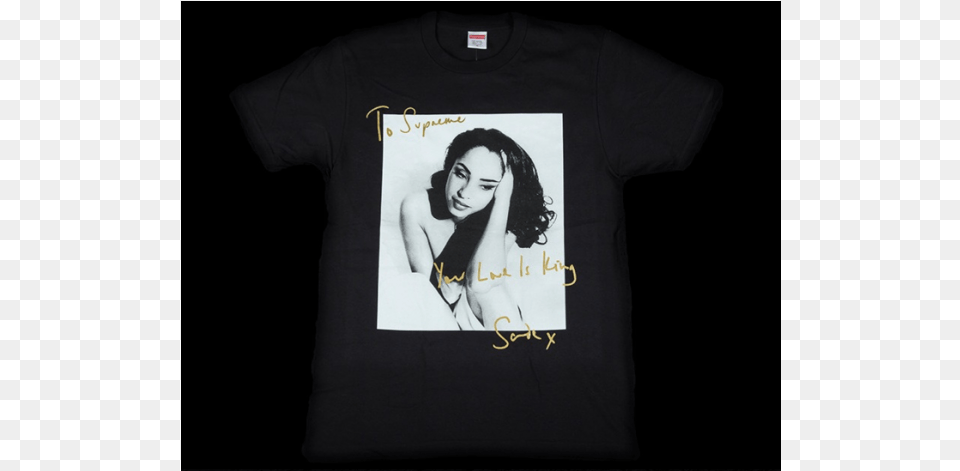 Supreme Sade T Shirt Supreme Sade Tee, Clothing, T-shirt, Adult, Wedding Free Png Download