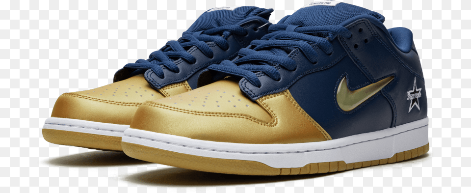 Supreme Sbs Gold Blue, Clothing, Footwear, Shoe, Sneaker Free Png