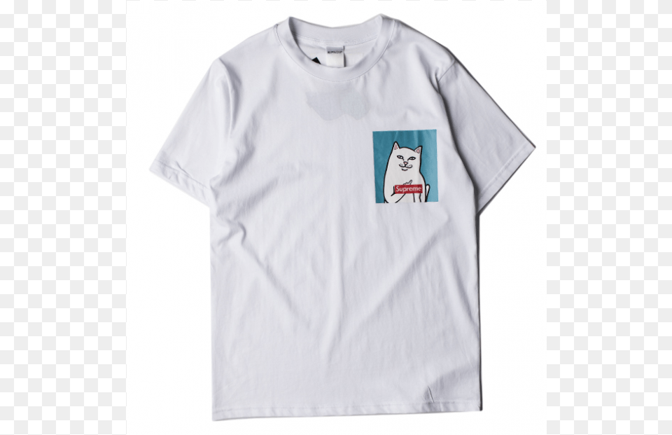 Supreme Shirt, Clothing, T-shirt, Animal, Cat Free Png