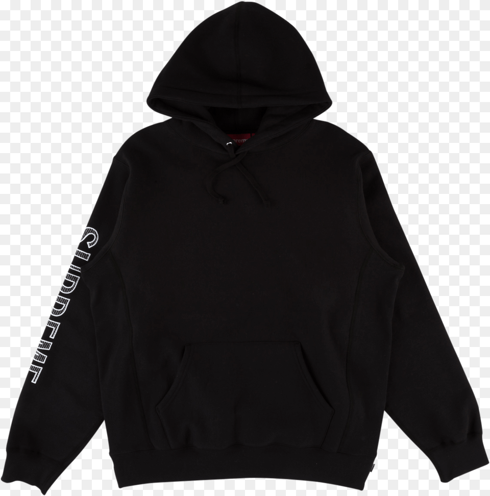 Supreme Sleeve Embroidery Hoodie Ss Hoodie, Clothing, Hood, Knitwear, Sweater Free Transparent Png