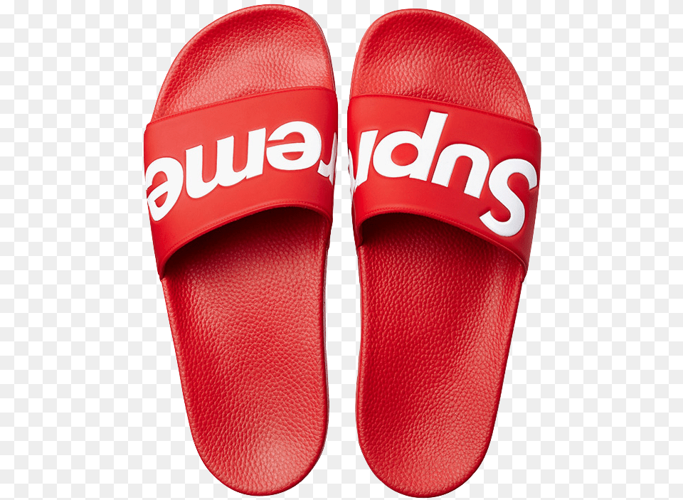 Supreme Sliders, Clothing, Footwear, Shoe, Ping Pong Png Image