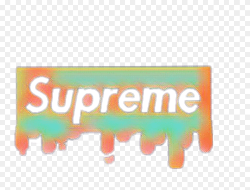 Supreme Supremelogo Drip Label, Light, Lighting, Neon, Text Png