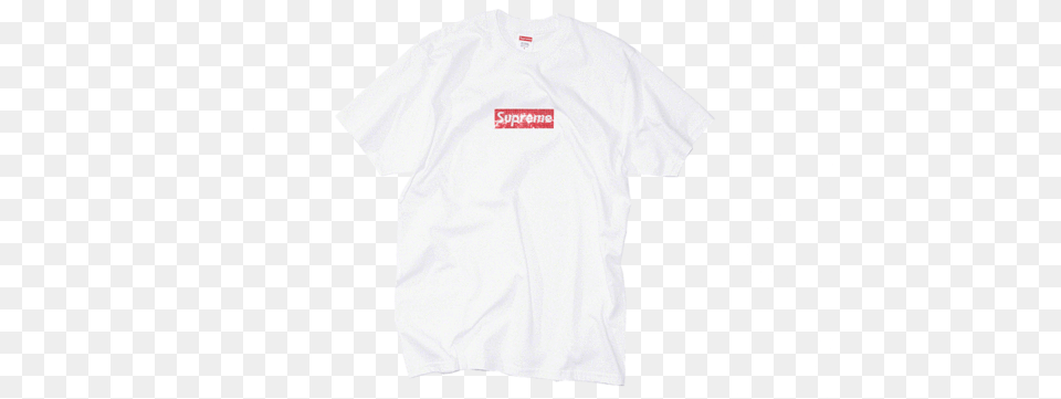 Supreme Swarovski Box Logo Tee White Supreme Box Logo Tee, Clothing, T-shirt, Shirt, Stain Png Image