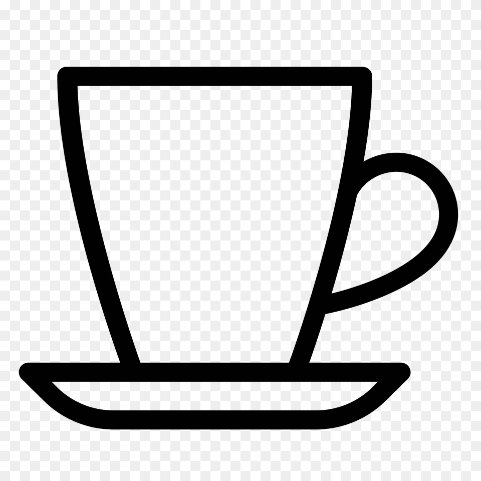 Supreme Take Away Coffee Cup Outline Linear Style Sign Mobile, Saucer, Beverage, Coffee Cup, Bow Free Transparent Png