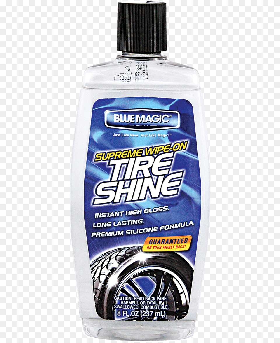 Supreme Tire Shine 8 Oz Wipe On Tread, Bottle, Machine, Wheel, Cosmetics Png Image