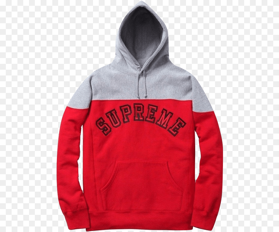 Supreme Two Tone Arc Logo, Clothing, Hood, Hoodie, Knitwear Png Image