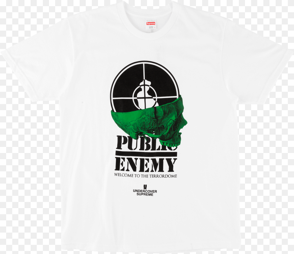 Supreme Udc Public Enemy Terrordome Tee Ss, Clothing, T-shirt, Shirt Free Png Download