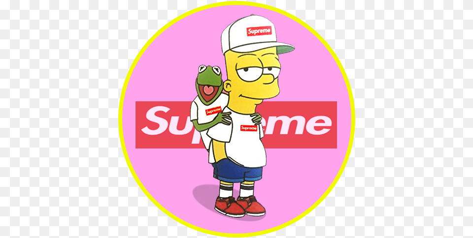 Supreme Wallpaper With Bart Pink Panther Supreme, Baby, Person, Cleaning, Face Free Transparent Png